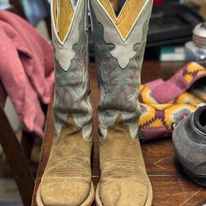 Anderson Bean Women's Cowboy Boots - Brown and Blue